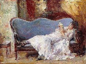 Reading lady
