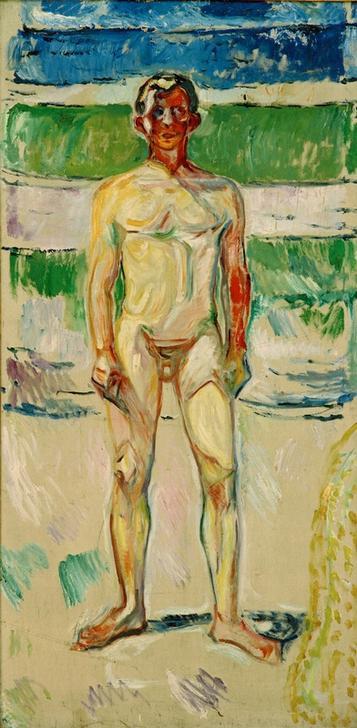 Badender Knabe de Edvard Munch