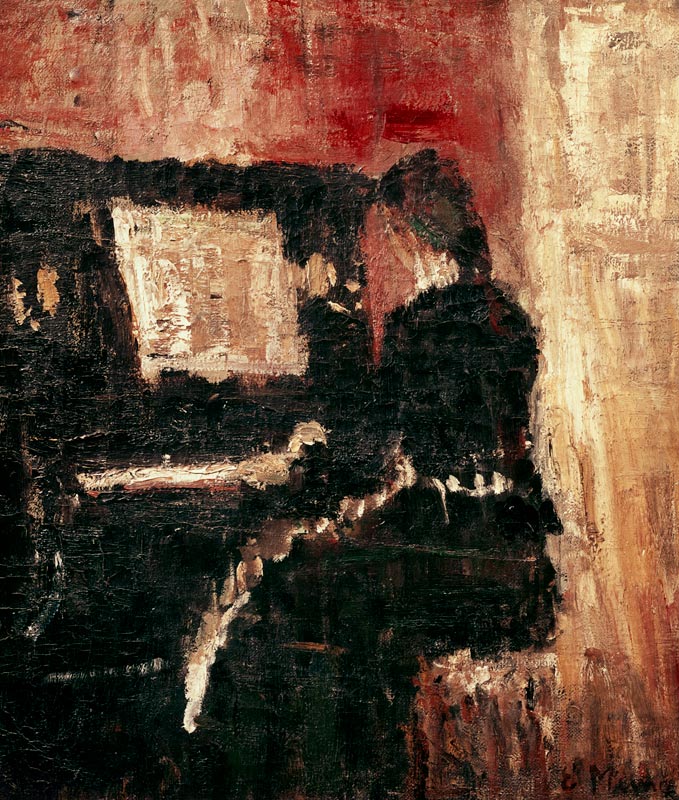 At the Piano de Edvard Munch