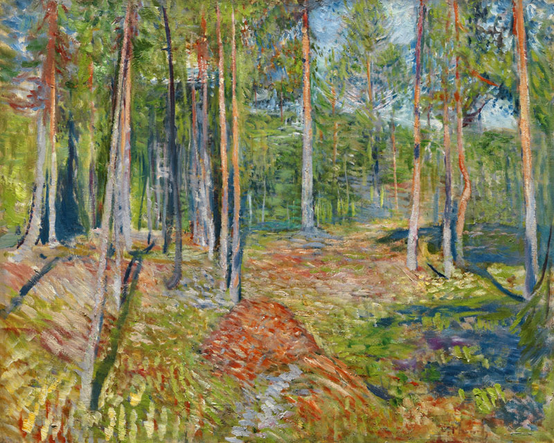 Pine Forest de Edvard Munch