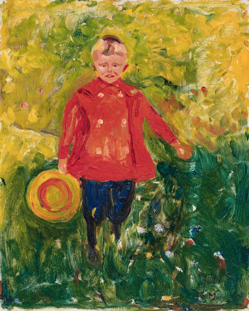 Boy  with Jacket (Lothar Linde) de Edvard Munch
