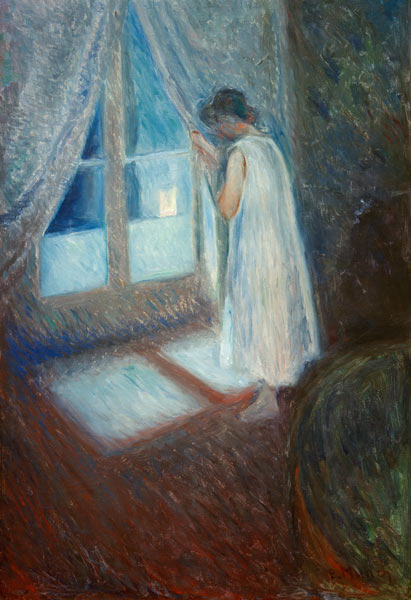 Das Mädchen am Fenster de Edvard Munch