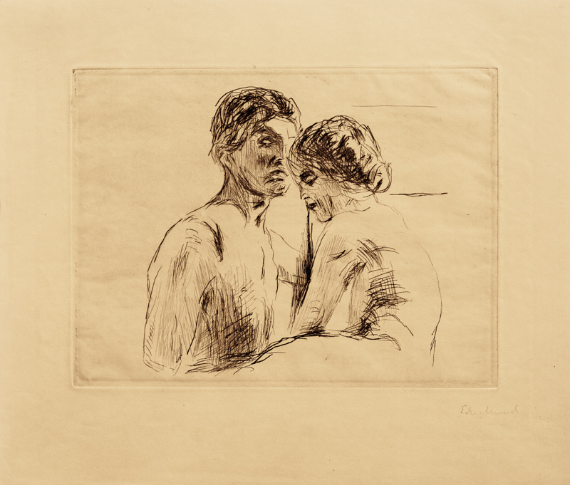 Mann und Frau de Edvard Munch