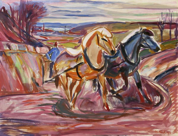 Munch, Horses de Edvard Munch