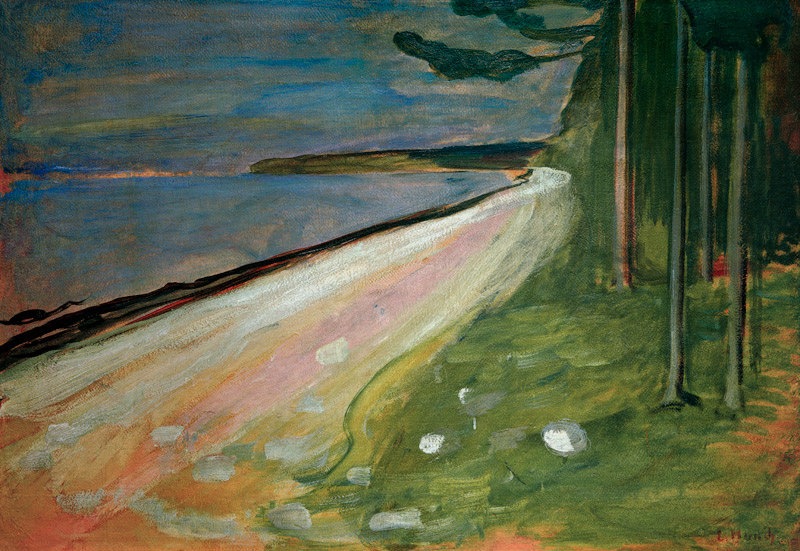 Munch, Beach near Asgardstrand de Edvard Munch