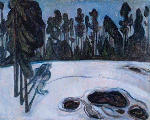 Winter landscape de Edvard Munch