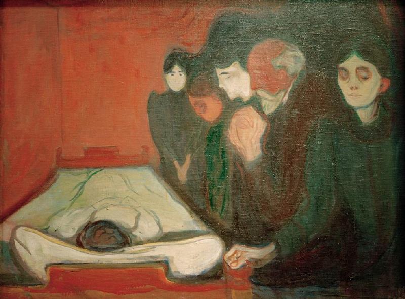 At the deathbed de Edvard Munch