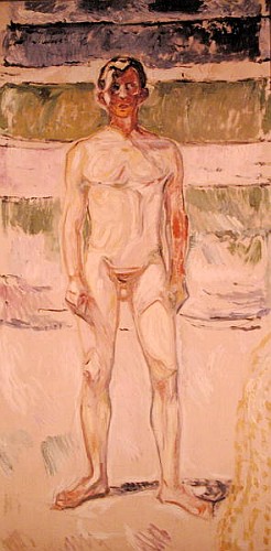 Badender Knabe  de Edvard Munch