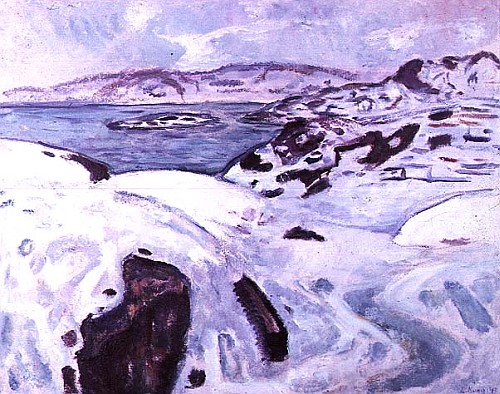 Coastal Scenery-Winter  de Edvard Munch