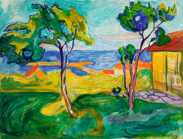 Der Garten in Åsgårdstrand de Edvard Munch