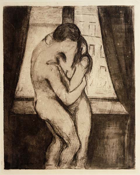 The Kiss de Edvard Munch