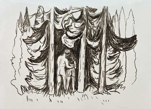 The Forest from Alpha og Omega de Edvard Munch