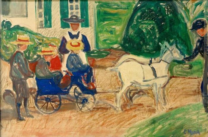 The Goat and Cart de Edvard Munch