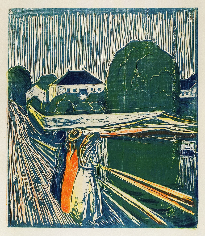 The Girls On The Bridge de Edvard Munch