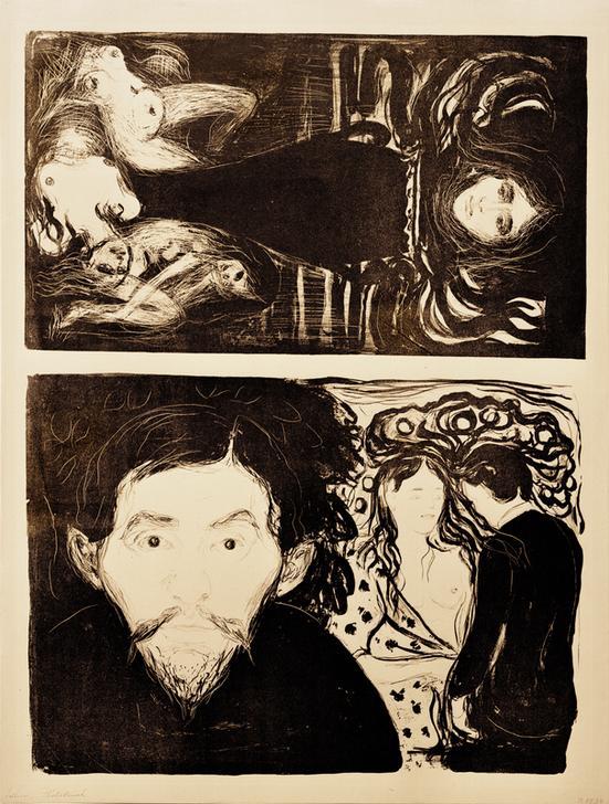 Jealousy I; The Elm Tree de Edvard Munch