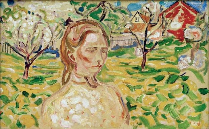 Munch, Woman in a garden de Edvard Munch