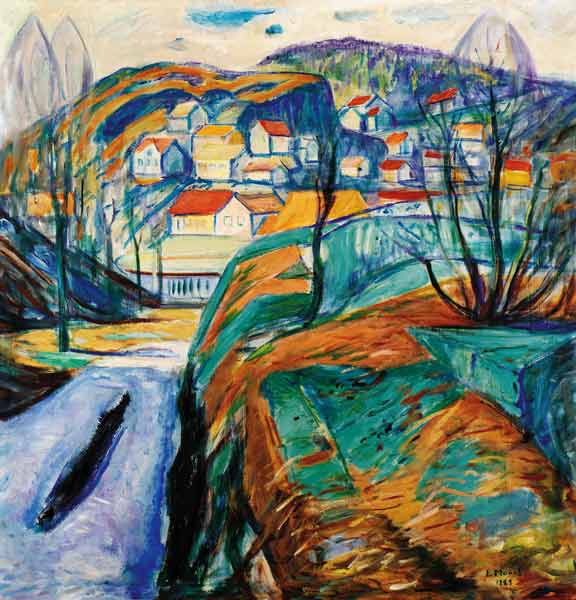 Frühling in Kragero de Edvard Munch