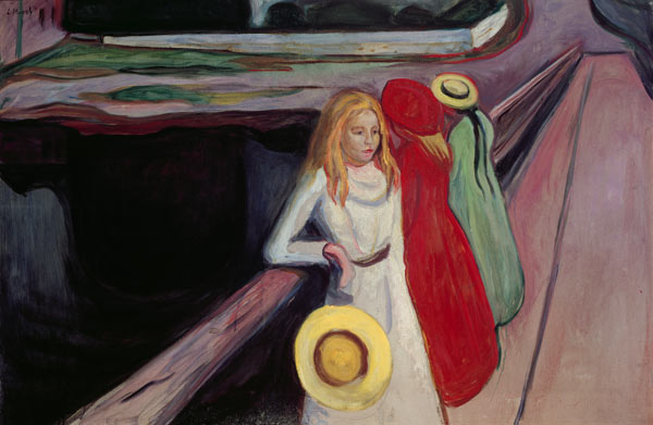 Girl on a Bridge de Edvard Munch