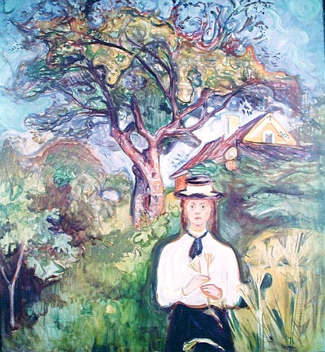 Girl under Apple Tree de Edvard Munch