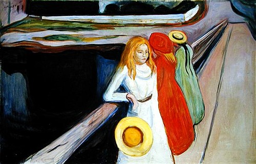 Girls on the Bridge  de Edvard Munch