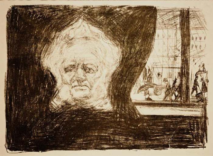 Ibsen in the Cafe of the Grand Hotel de Edvard Munch