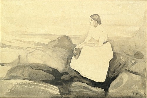 Inger on the Beach de Edvard Munch