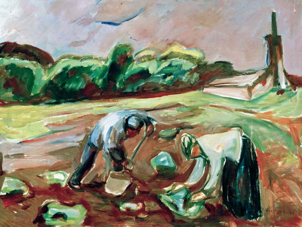 Munch, Potato harvest de Edvard Munch