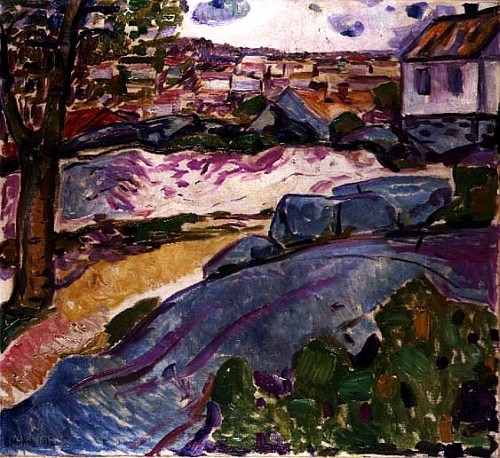 Landscape at Kragero de Edvard Munch