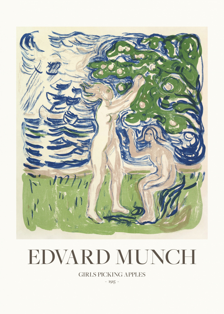 Girls Picking Apples de Edvard Munch