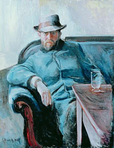 Portrait of Hans Jaeger de Edvard Munch