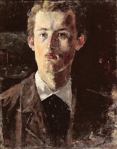 Self portrait de Edvard Munch
