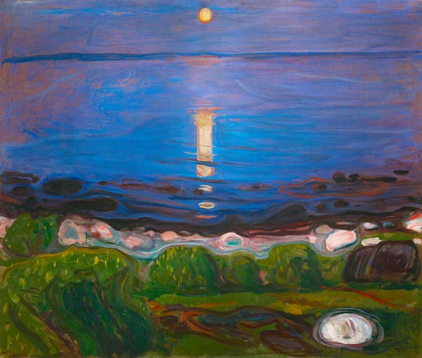 Sommernacht am Meeresstrand. de Edvard Munch