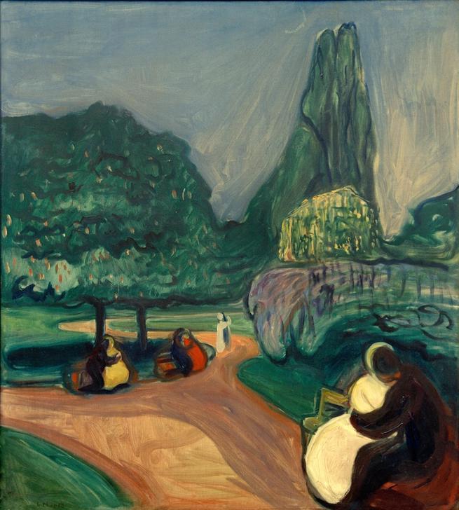 Studenterlunden (Summer Night) de Edvard Munch
