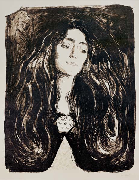 The Brooch, Eva Mudocci de Edvard Munch