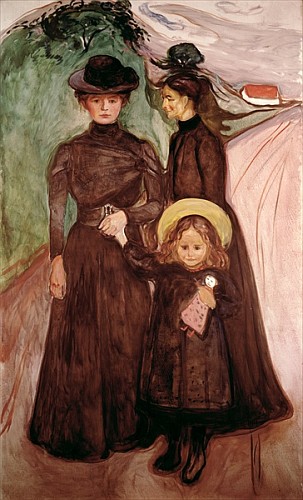 The Family on the Road  de Edvard Munch