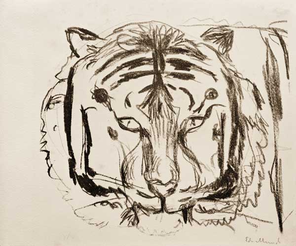 Tigerkopf II de Edvard Munch