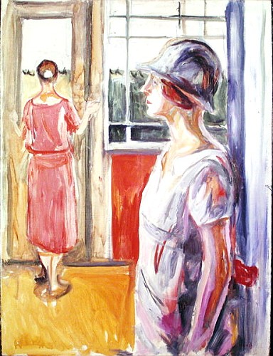 Two Women on a Veranda de Edvard Munch