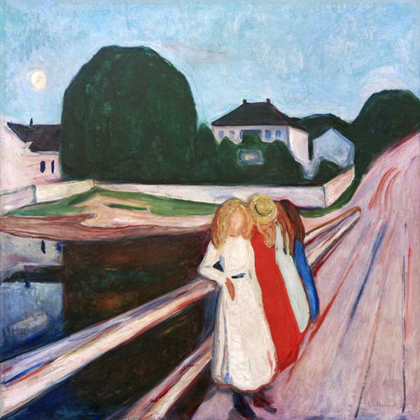 Four Girls on the Bridge 1905 de Edvard Munch