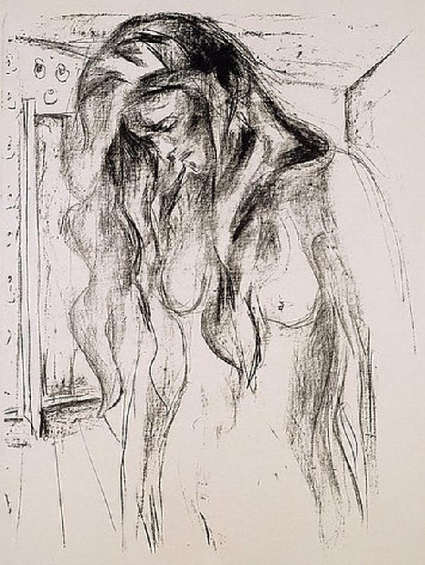 Weinendes Mädchen de Edvard Munch