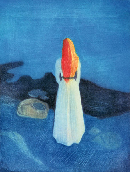 Young Girl on a Jetty  de Edvard Munch