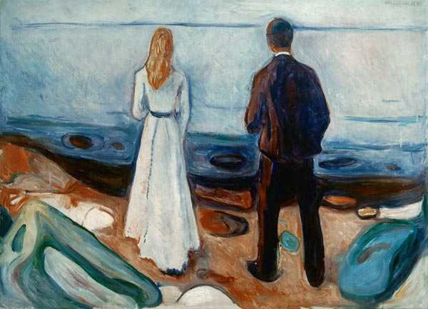 Two people. The lonely de Edvard Munch