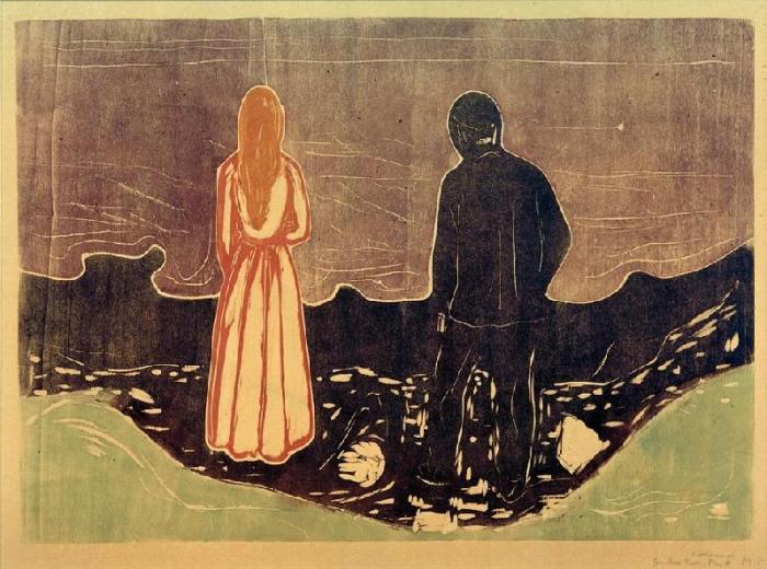 Two People (The Lonely Ones) de Edvard Munch