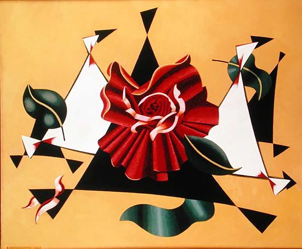 Flower Piece, Rose, 1945 de Edward Alexander Wadsworth