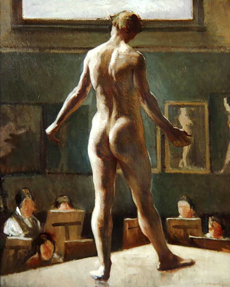 Male Figure Standing, 1911 de Edward Alexander Wadsworth