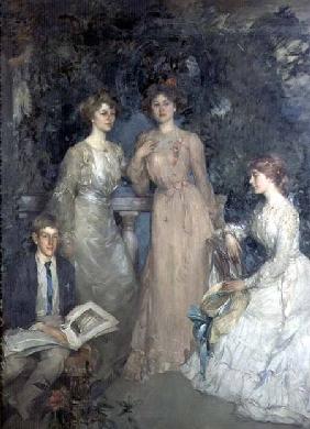 A Group Portrait of Robert, Gertrude, Phyllis and Jessie Lindsay Watson