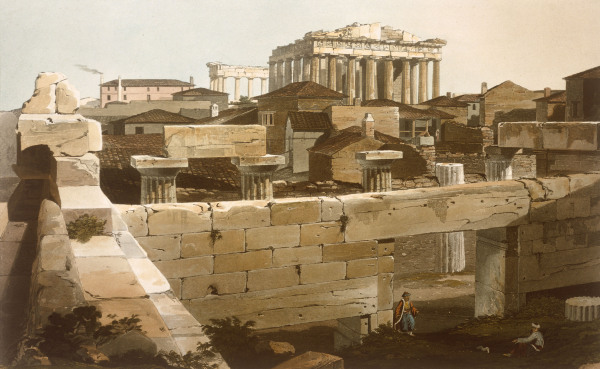 Athens , Parthenon de Edward Dodwell