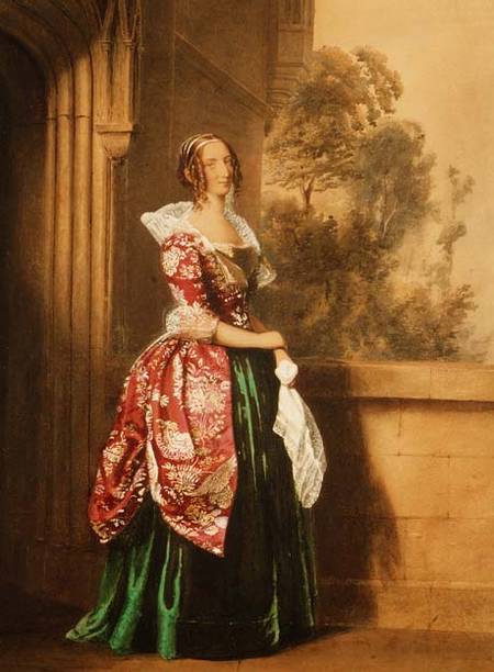 A Lady in her Costume Worn at the Eglington Tournament de Edward Henry Corbould