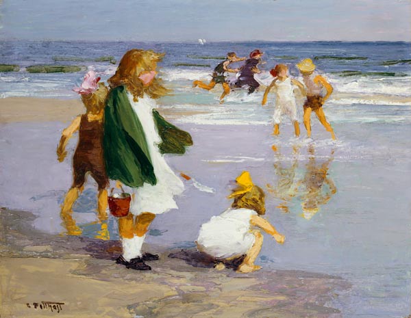 Play In The Surf de Edward Henry Potthast