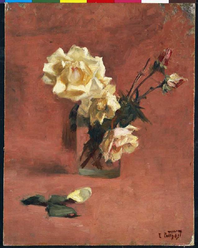 Rosen in einem Glas. de Edward Henry Potthast