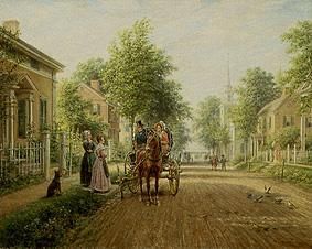 On the way to town. de Edward Lamson Henry